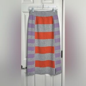 Daily Practice by Anthropologie Glens Striped Sweater Skirt NWOT
